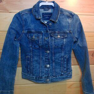 NWTS Aeropostale Blue Denim Jacket | Classic Button Front Jean Jacket SZ S